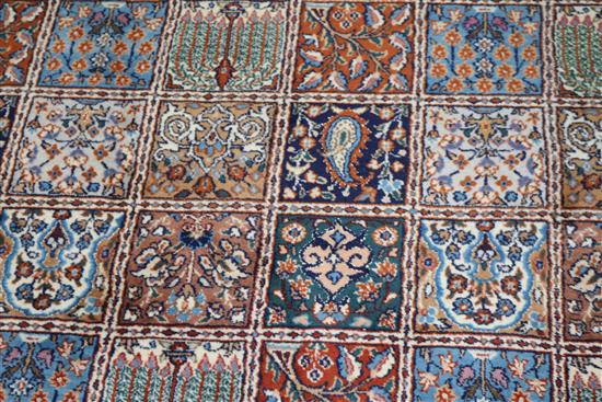 A Persian wool tile pattern carpet, 246 x 350cm